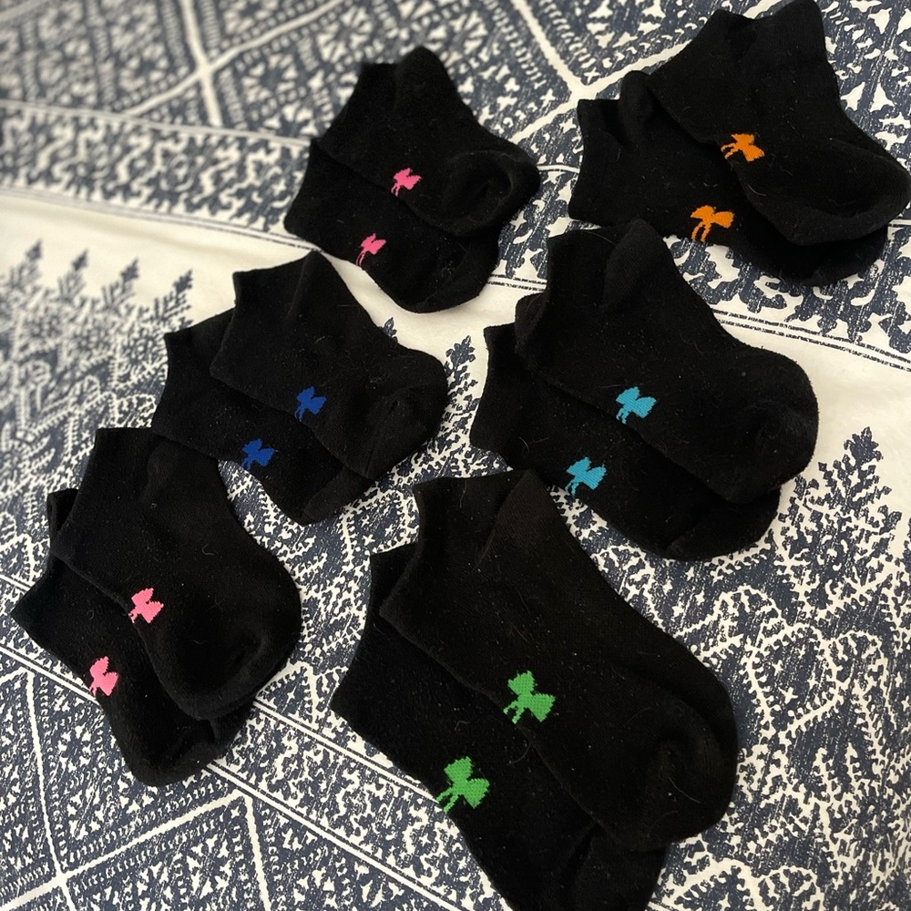 Under Armour Women's Black Socks with Color Accents